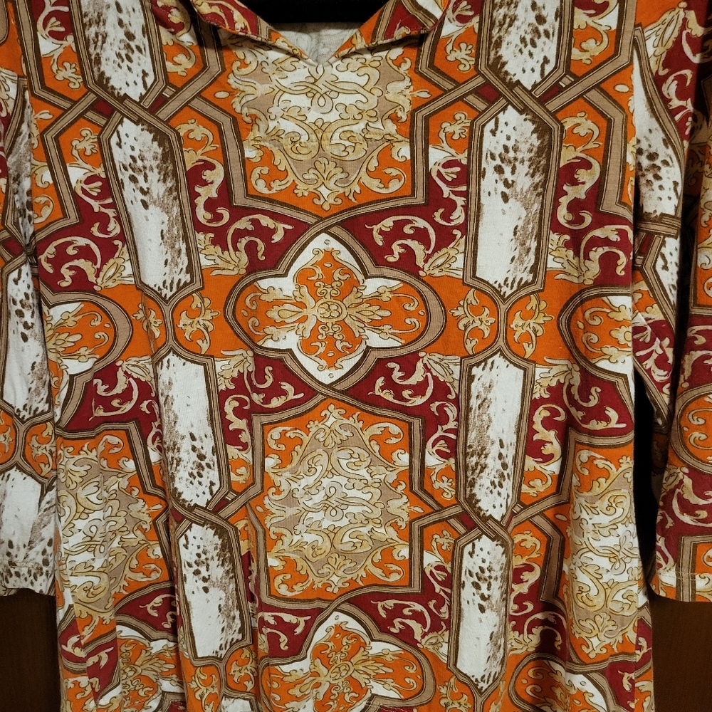 Chicos Art To Wear Artsy Multicolored Long Sleeve | Small - Picture 2 of 6